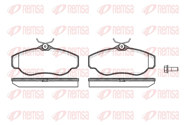 Brake Pad Set, disc brake - 0576.00 REMSA