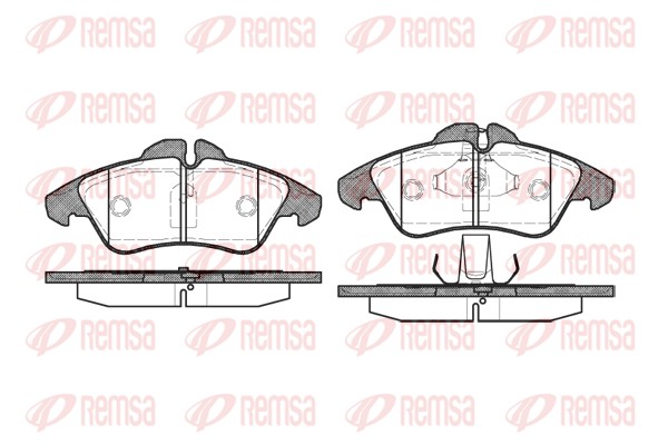 Brake Pad Set, disc brake - 0578.00 REMSA