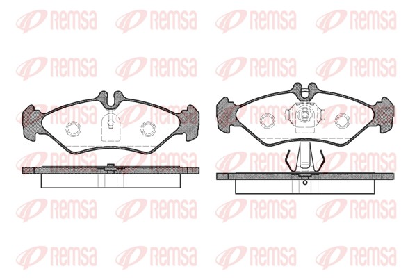 Brake Pad Set, disc brake - 0579.00 REMSA