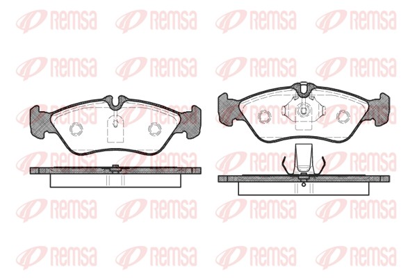 Brake Pad Set, disc brake - 0580.00 REMSA