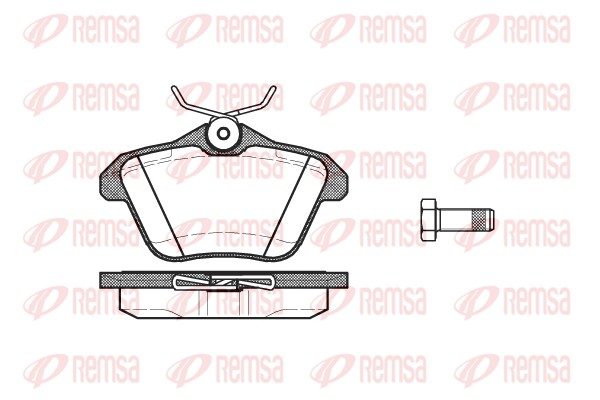 Brake Pad Set, disc brake - 0581.10 REMSA