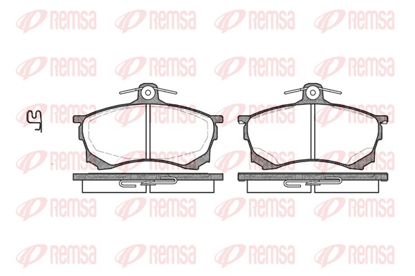 Brake Pad Set, disc brake - 0582.00 REMSA
