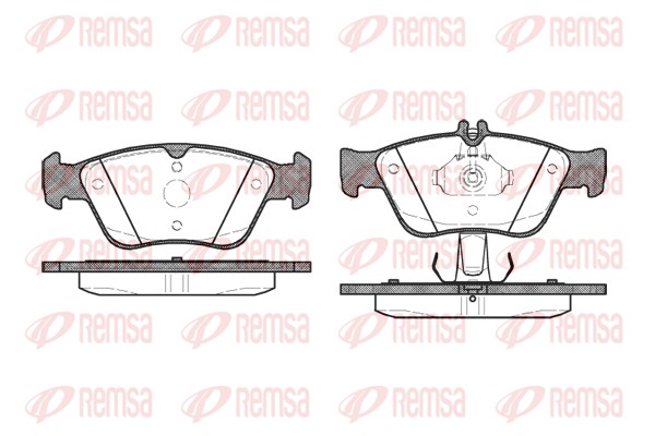 Brake Pad Set, disc brake - 0586.10 REMSA