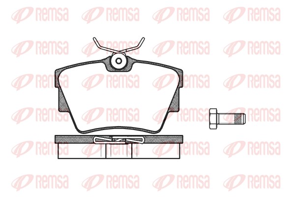 Brake Pad Set, disc brake - 0591.30 REMSA