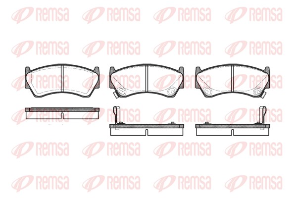 Brake Pad Set, disc brake - 0592.02 REMSA