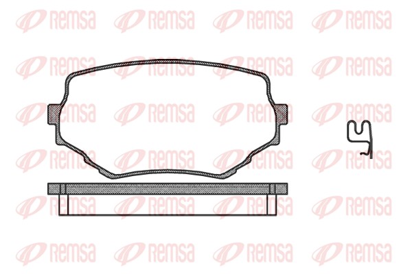 Brake Pad Set, disc brake - 0594.02 REMSA