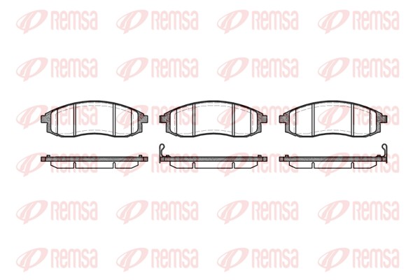 Brake Pad Set, disc brake - 0598.12 REMSA