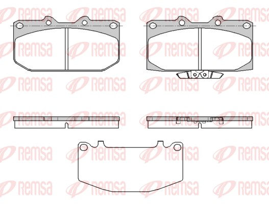 Brake Pad Set, disc brake - 0599.32 REMSA