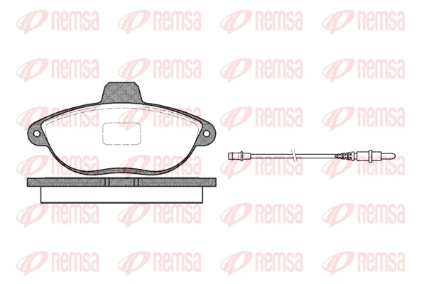 Brake Pad Set, disc brake - 0602.02 REMSA