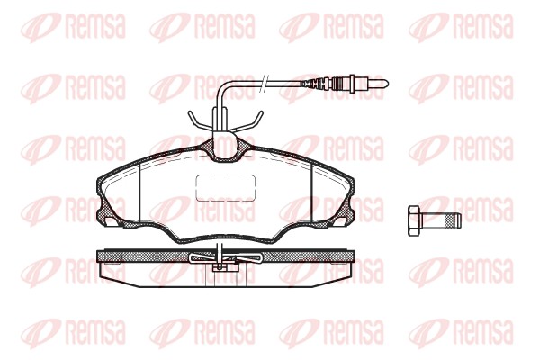 Brake Pad Set, disc brake - 0603.04 REMSA