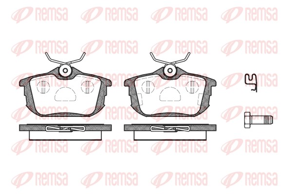 Brake Pad Set, disc brake - 0605.02 REMSA
