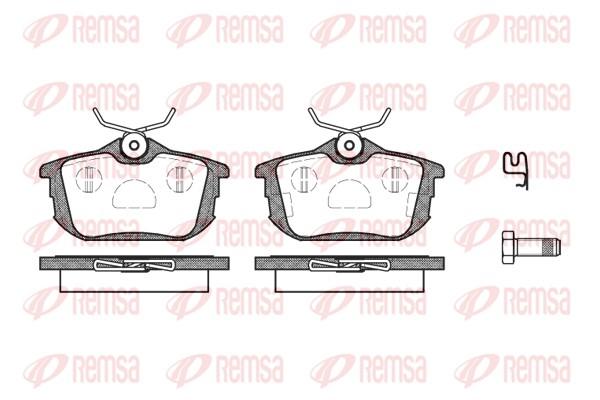 Brake Pad Set, disc brake - 0605.12 REMSA