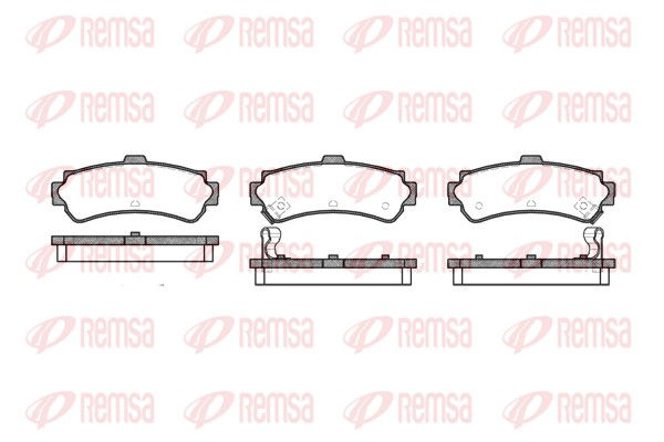 Brake Pad Set, disc brake - 0607.02 REMSA