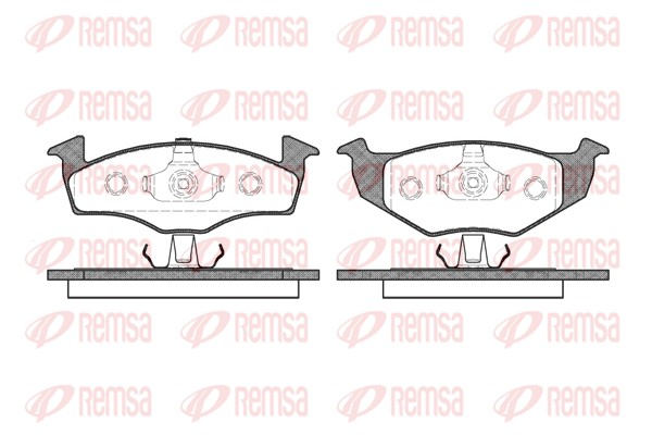 Brake Pad Set, disc brake - 0609.20 REMSA