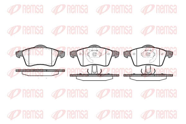 Brake Pad Set, disc brake - 0618.00 REMSA