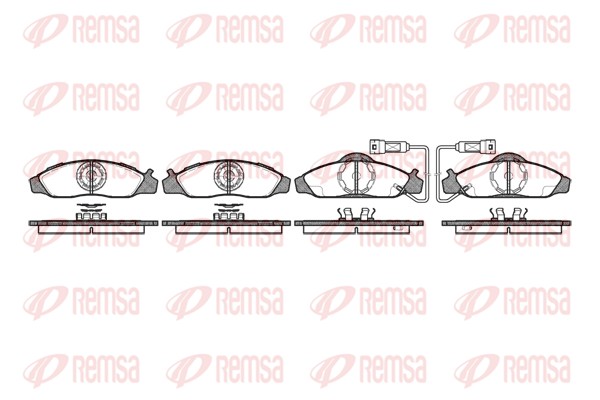 Brake Pad Set, disc brake - 0624.02 REMSA