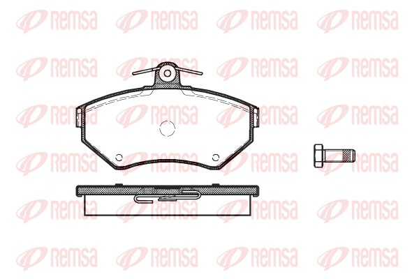Brake Pad Set, disc brake - 0631.10 REMSA