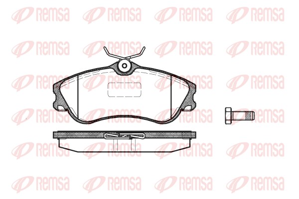 Brake Pad Set, disc brake - 0634.00 REMSA