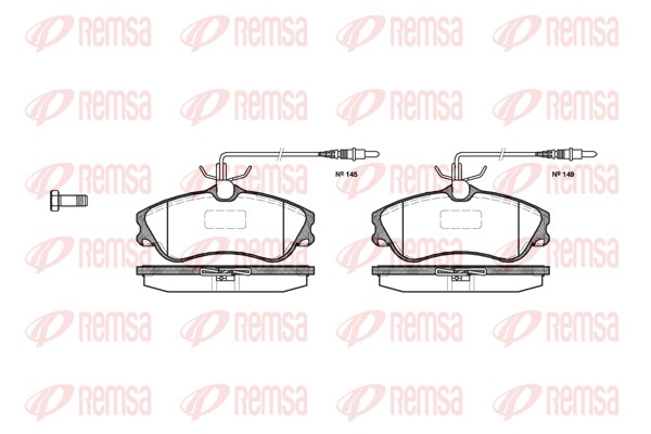 Brake Pad Set, disc brake - 0634.04 REMSA