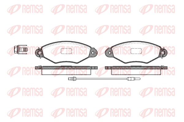 Brake Pad Set, disc brake - 0643.01 REMSA