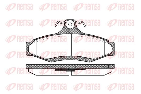 Brake Pad Set, disc brake - 0646.10 REMSA