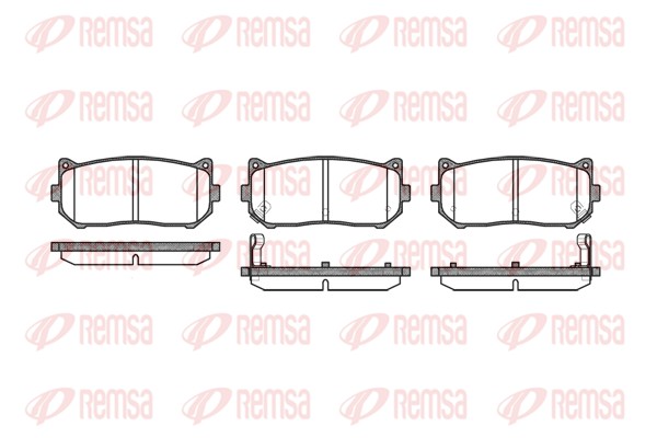 Brake Pad Set, disc brake - 0649.02 REMSA
