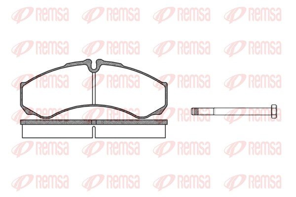 Brake Pad Set, disc brake - 0651.00 REMSA