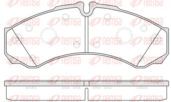 Brake Pad Set, disc brake - 0651.20 REMSA