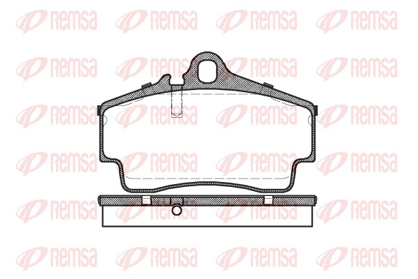 Brake Pad Set, disc brake - 0654.00 REMSA