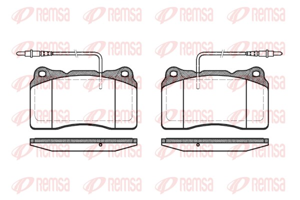 Brake Pad Set, disc brake - 0666.14 REMSA