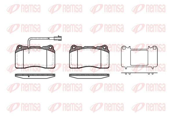 Brake Pad Set, disc brake - 0666.51 REMSA