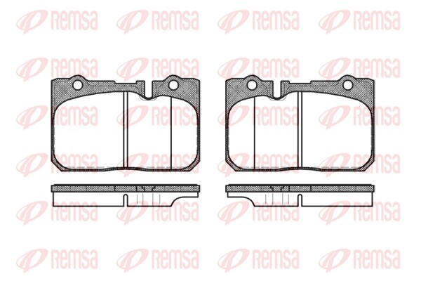 Brake Pad Set, disc brake - 0679.00 REMSA