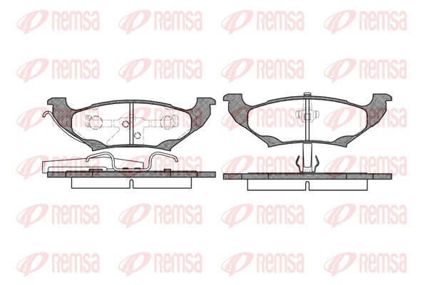 Brake Pad Set, disc brake - 0690.10 REMSA