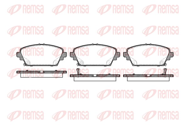Brake Pad Set, disc brake - 0694.02 REMSA