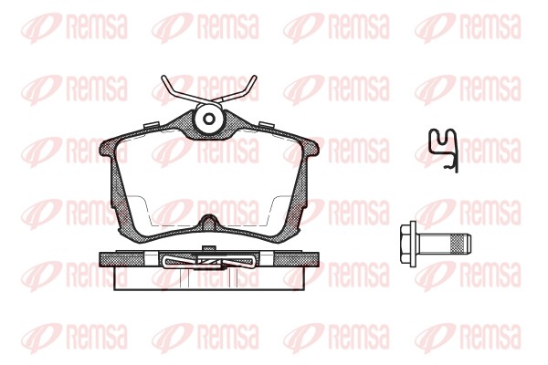 Brake Pad Set, disc brake - 0695.02 REMSA
