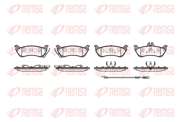 Brake Pad Set, disc brake - 0698.11 REMSA