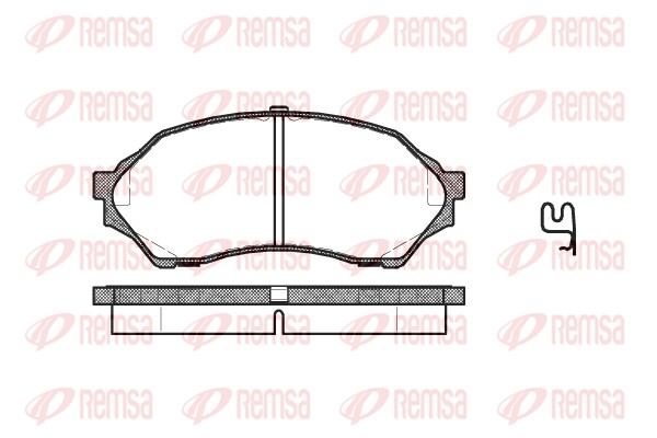 Brake Pad Set, disc brake - 0699.00 REMSA