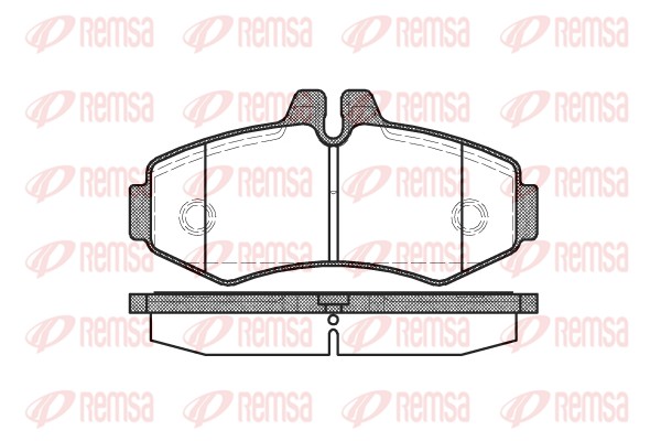 Brake Pad Set, disc brake - 0701.00 REMSA