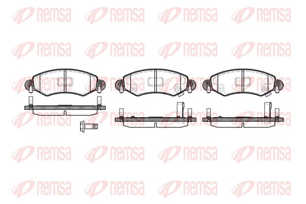 Brake Pad Set, disc brake - 0702.12 REMSA