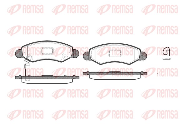Brake Pad Set, disc brake - 0702.21 REMSA