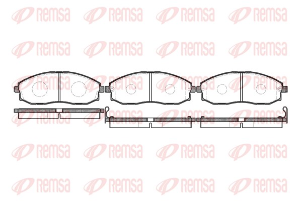 Brake Pad Set, disc brake - 0703.02 REMSA