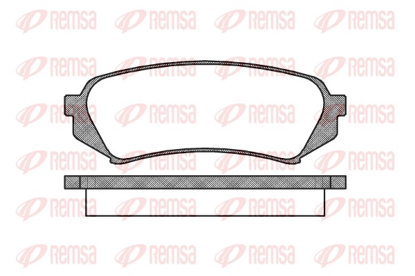 Brake Pad Set, disc brake - 0706.00 REMSA