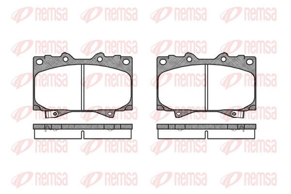 Brake Pad Set, disc brake - 0707.04 REMSA