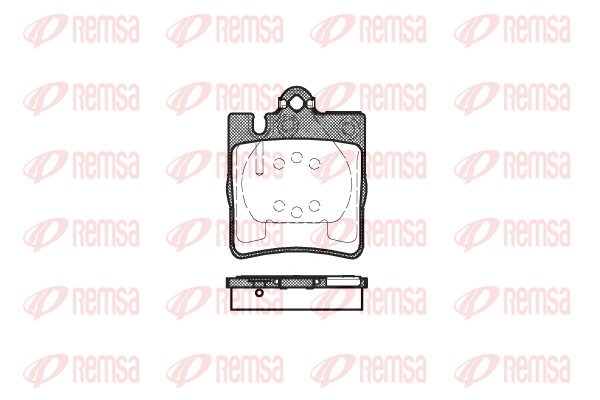 Brake Pad Set, disc brake - 0709.00 REMSA