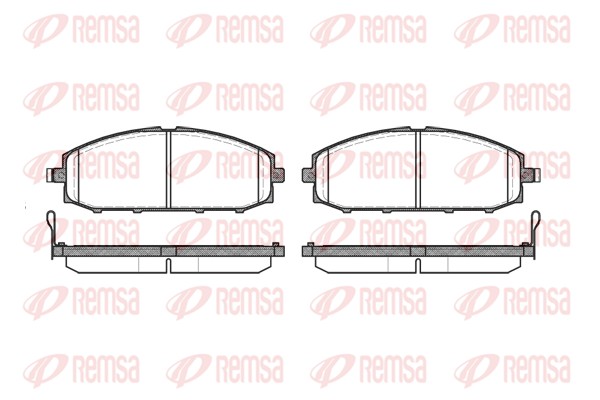 Brake Pad Set, disc brake - 0711.04 REMSA