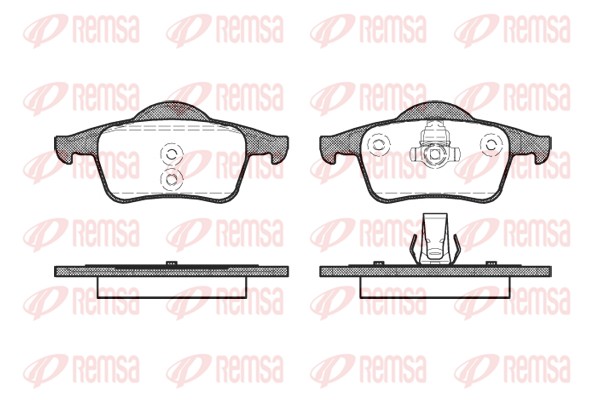 Brake Pad Set, disc brake - 0714.00 REMSA