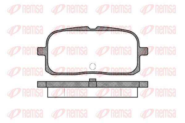 Brake Pad Set, disc brake - 0715.00 REMSA