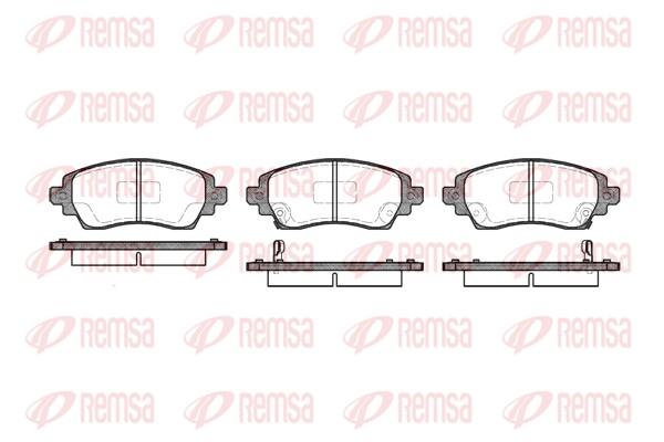 Brake Pad Set, disc brake - 0716.02 REMSA