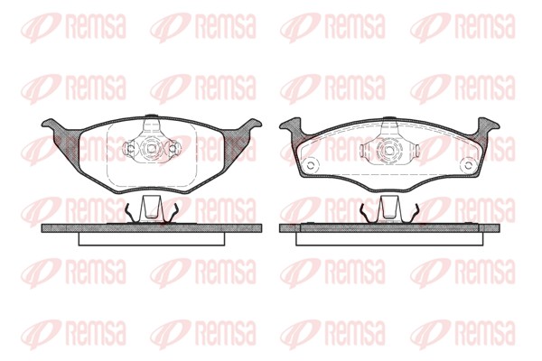 Brake Pad Set, disc brake - 0718.00 REMSA
