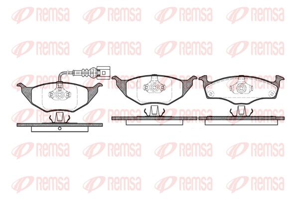 Brake Pad Set, disc brake - 0718.11 REMSA
